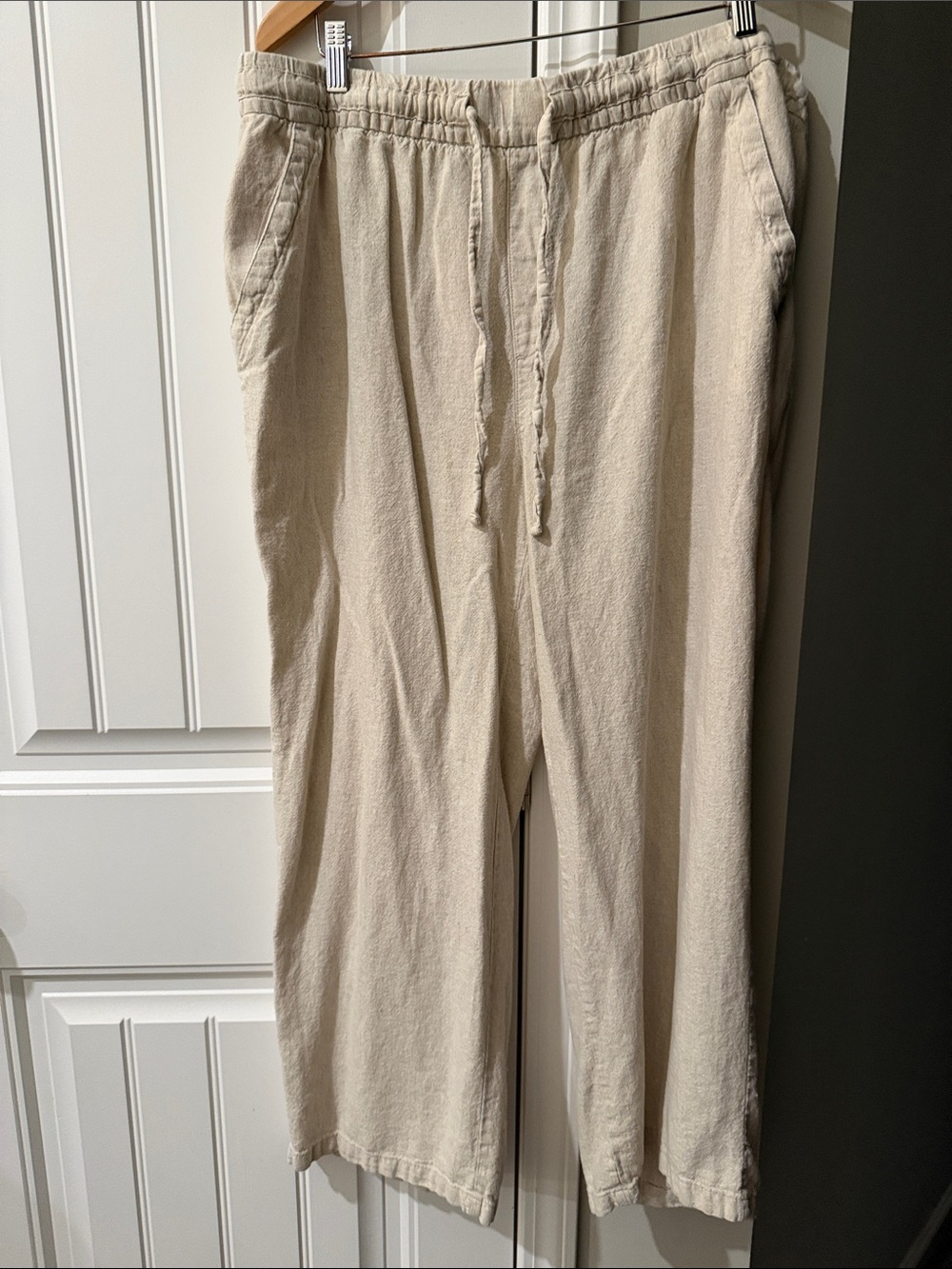 Old Navy Flax Linen Blend Wide Lwg Pants size XL
